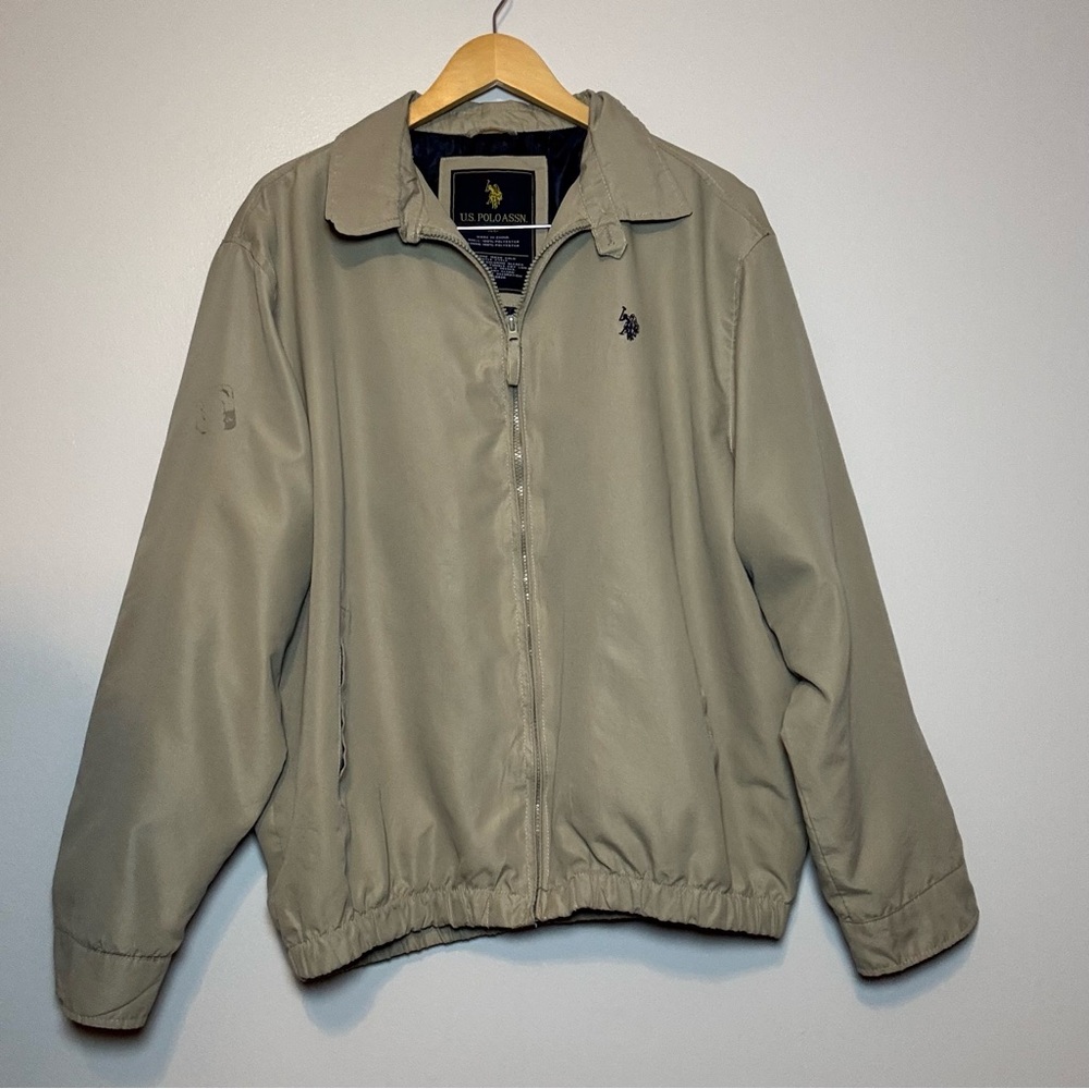 Ralph Lauren U.S. Polo Assn. Mens Jacket Beige Size XL Casual Dress
